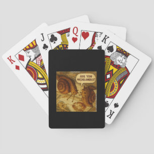 Baraja De Cartas Caricatura Paródica de Michelangelo y el Caracol I