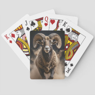Baraja De Cartas Carnero Animal Salvaje Elegante Dramático Retrato