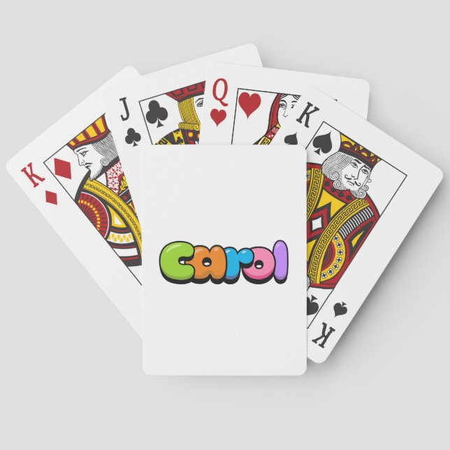 Baraja De Cartas Carol (Reverso)