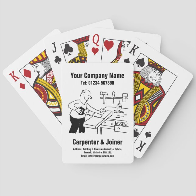 Baraja De Cartas Carpenter y Joiner (Reverso)