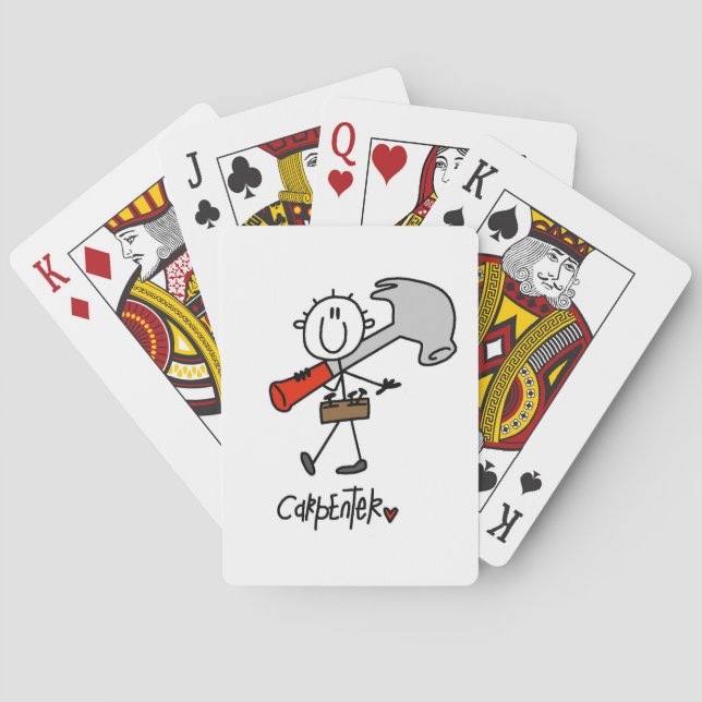 Baraja De Cartas Carpintero Con Martillo (Reverso)