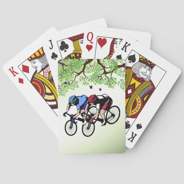 Baraja De Cartas Carrera de bicicletas (Reverso)
