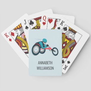Baraja De Cartas Carreras en silla de ruedas