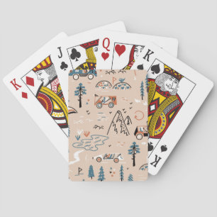 Baraja De Cartas Carreras fuera de carretera, sin costura.