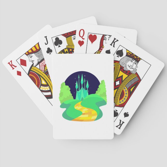 Baraja De Cartas carretera de ladrillo amarillo (Reverso)