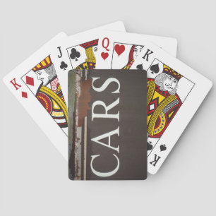 Baraja De Cartas CARS Camión de remolque Rótulo de coches de época