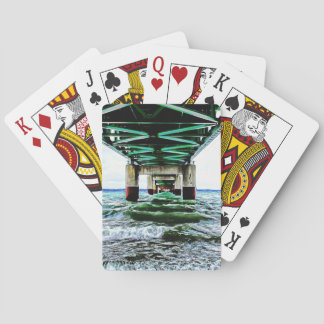 Baraja De Cartas "Cartas de juego del puente Mackinac"