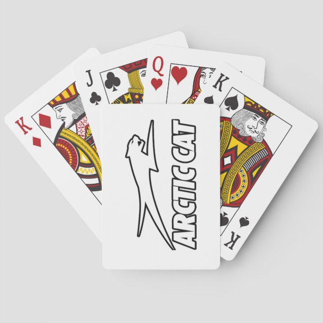 Baraja De Cartas Carte à jouer Chat d'artique (Reverso)