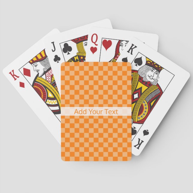 Baraja De Cartas Cartel de control combinado naranja de Shirley Tay (Reverso)