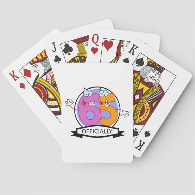 Baraja De Cartas Cartel oficial de cumpleaños 65 (Reverso)