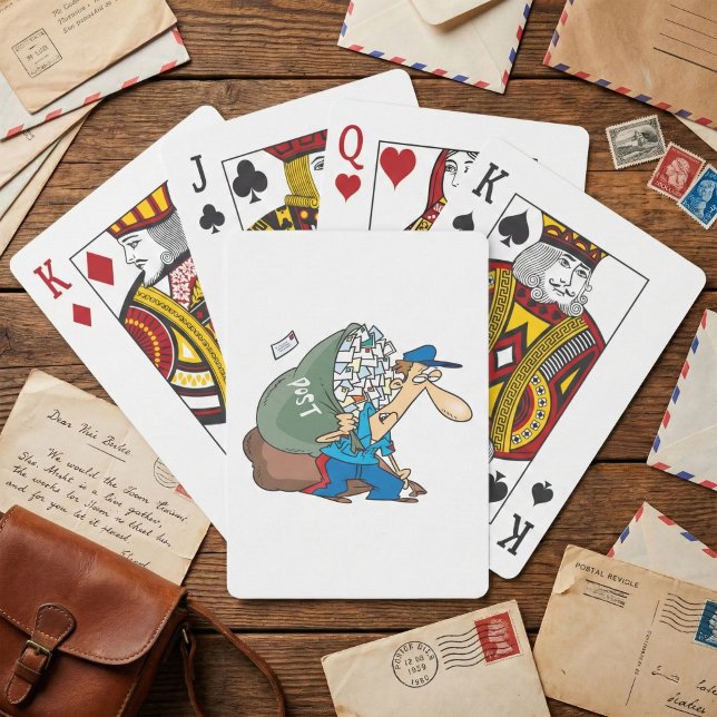 Baraja De Cartas Cartero llevando un gran saco (Subido por el creador)
