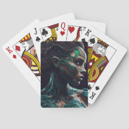 Baraja De Cartas Cartes à jouer Fille Verte