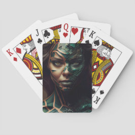 Baraja De Cartas Cartes à jouer Fille Verte