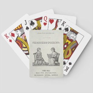 Baraja De Cartas Cartilla cherokee, 1845 (grabado)