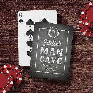Baraja De Cartas Cartón rústico   Cueva de hombre personalizada