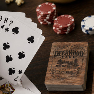 Baraja De Cartas Casa de barcos Vintage Deerwood