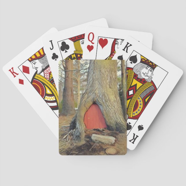 Baraja De Cartas Casa de elfo mágico (Reverso)