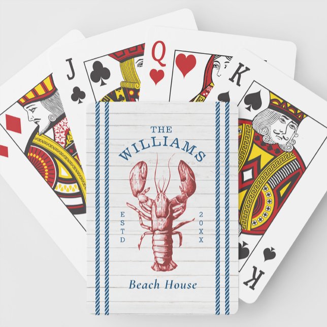 Baraja De Cartas Casa de playa costera de langosta (Subido por el creador)