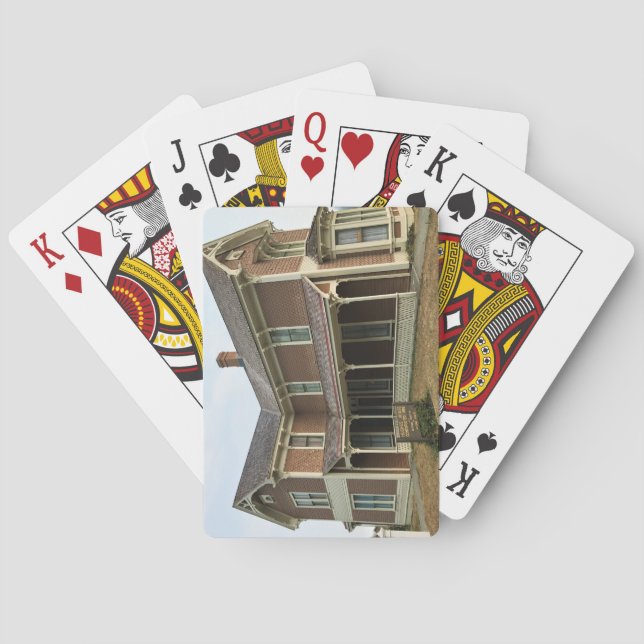 Baraja De Cartas Casa Hughes, Cabo Blanco, Costa de Oregón (Reverso)