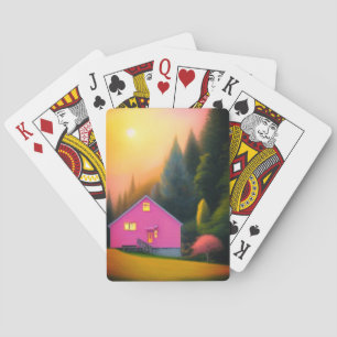 Baraja De Cartas Casa rosa