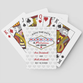 Baraja De Cartas Casado en Fabulous Vegas Wedding Save the Date