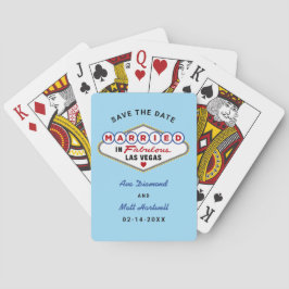 Baraja De Cartas Casado en Fabulous Vegas Wedding Save the Date