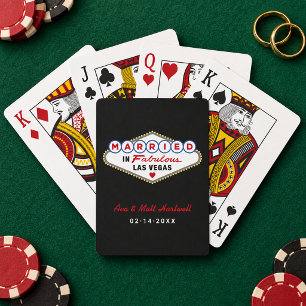 Baraja De Cartas Casados en Fabuloso Las Vegas Negro