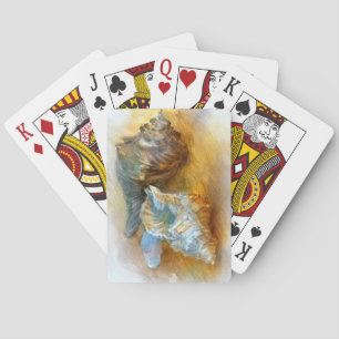 Baraja De Cartas Casas de mar en la playa