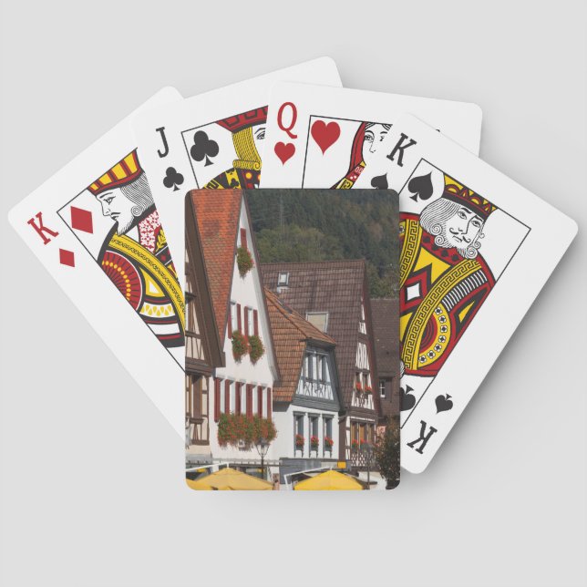 Baraja De Cartas Casas tradicionales alemanas (Reverso)