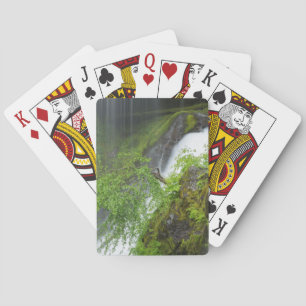 Baraja De Cartas Cascada de Agua Verde Escénica