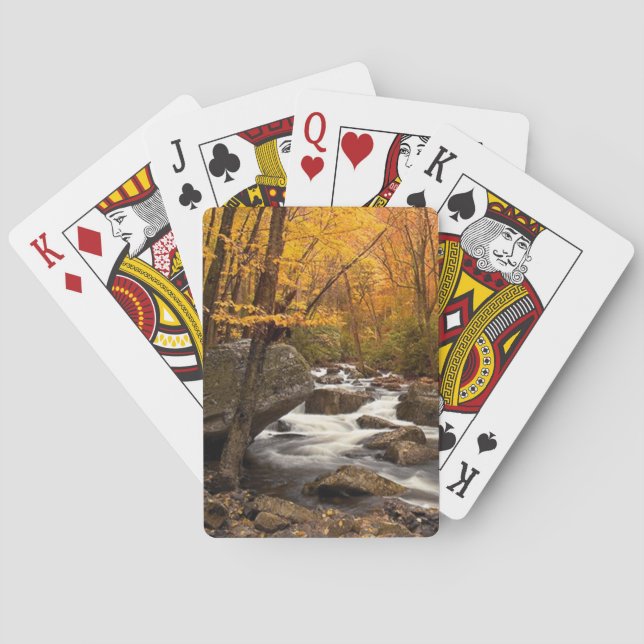 Baraja De Cartas Cascada de otoño (Reverso)