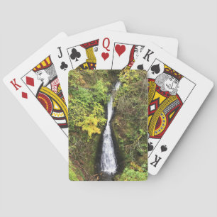 Baraja De Cartas Cascada Shepperd's Dell, desfiladero del río Colum