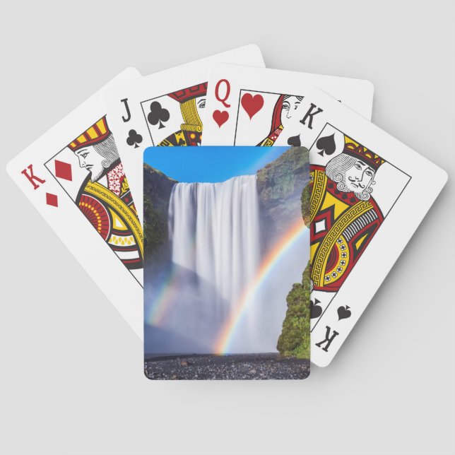 Baraja De Cartas Cascada y arco iris (Reverso)