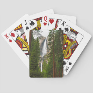 Baraja De Cartas Cascada Yosemite a través del bosque