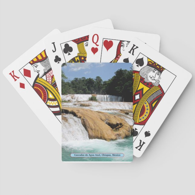 Baraja De Cartas Cascadas de Agua Azul, Chiapas, México (Reverso)