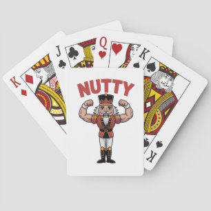 Baraja De Cartas Cascanueces divertido de Navidad Fitness natural d