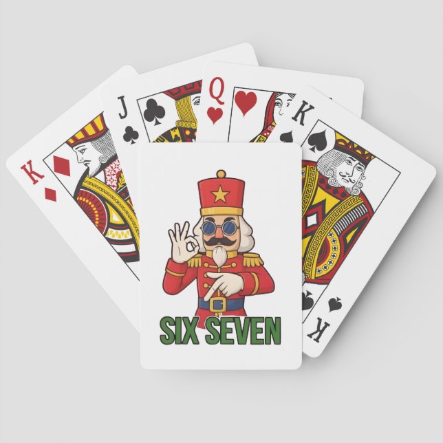 Baraja De Cartas Cascanueces Navidad Seis Siete 6 7 Navidad  (Reverso)