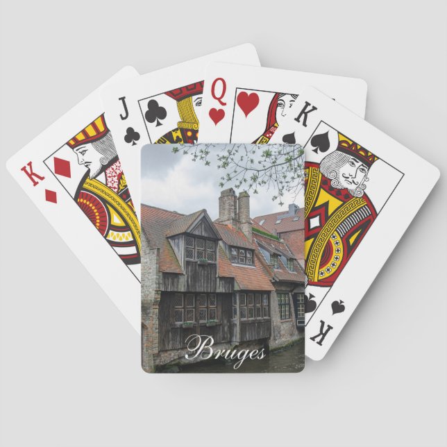 Baraja De Cartas Casco de Brujas en Bélgica (Reverso)