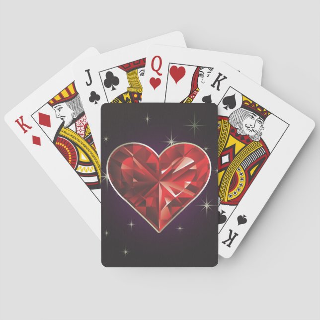 Baraja De Cartas Casino Poker Hearts Bicycle® Play (Reverso)
