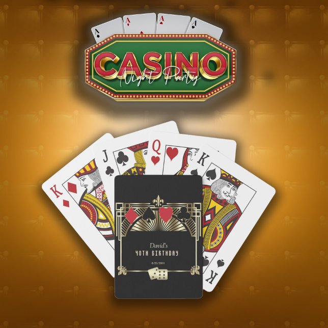 Baraja De Cartas Casino Royale Great 40th Birthday (Subido por el creador)