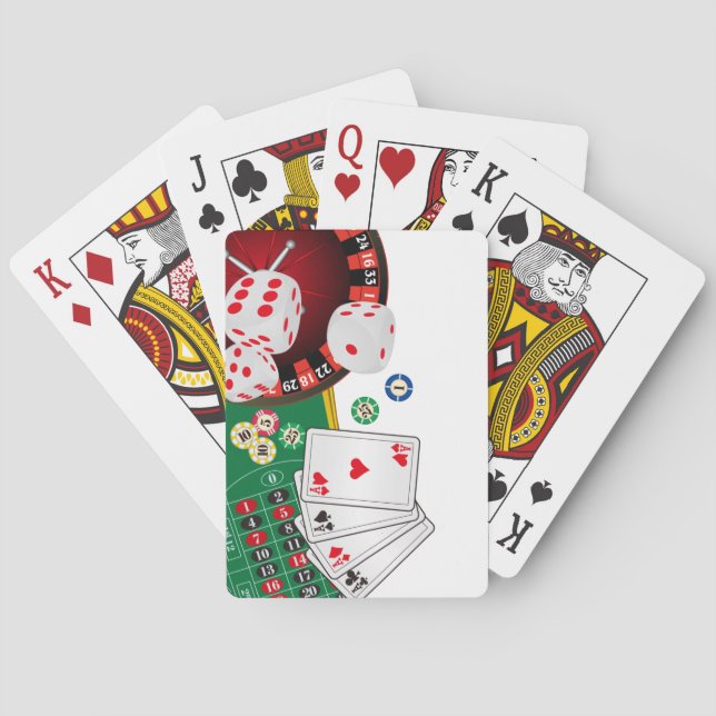 Baraja De Cartas casino, vegas, póquer, juegos de azar, adulto (Reverso)