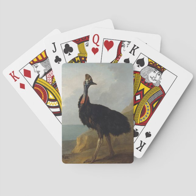 Baraja De Cartas Cassowary (pájaro australiano) (Arte de animales s (Reverso)