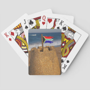 Baraja De Cartas Castillo de arena con bandera de Sudáfrica, Umhlan