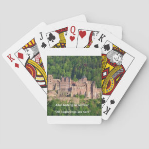 Baraja De Cartas Castillo de Heidelberg En Alemán & Dicho Alemán