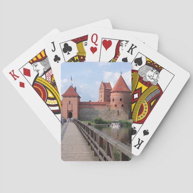 Baraja De Cartas Castillo de la isla Trakai - LITHUANIA — (Reverso)
