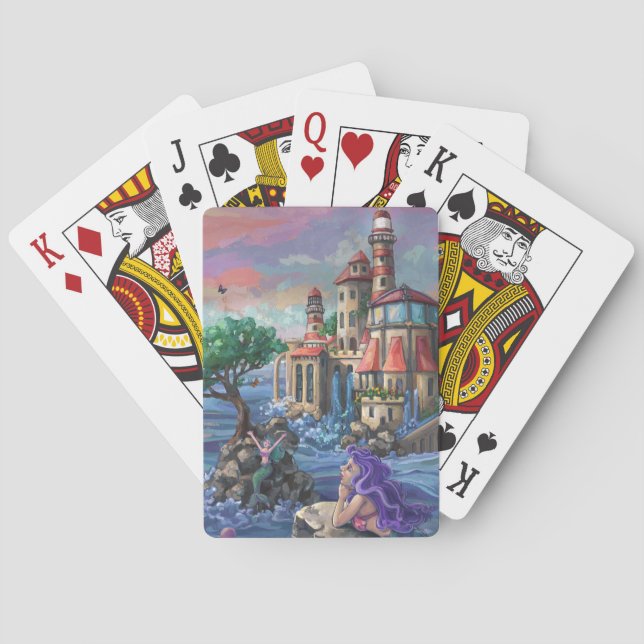 Baraja De Cartas Castillo de Mermaid (Reverso)