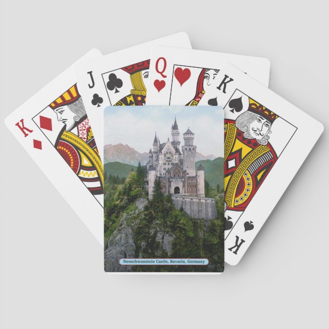 Baraja De Cartas Castillo de Neuschwanstein, Baviera, Alemania (Reverso)