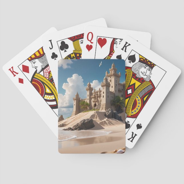 Baraja De Cartas Castillo desde la playa de Posibilidades (Reverso)