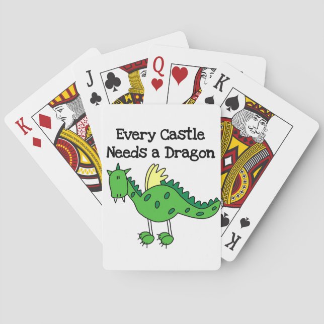 Baraja De Cartas Castillo Dragón (Reverso)