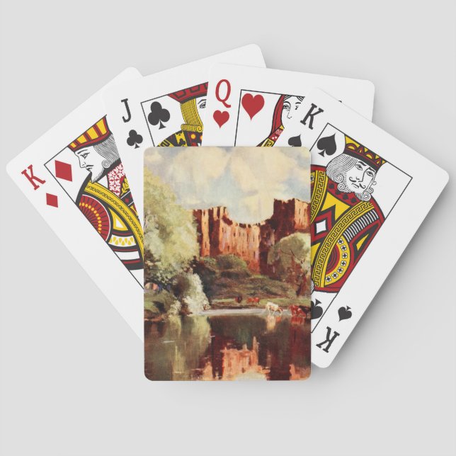 Baraja De Cartas Castillo Ludlow III, Shropshire, Inglaterra (Reverso)